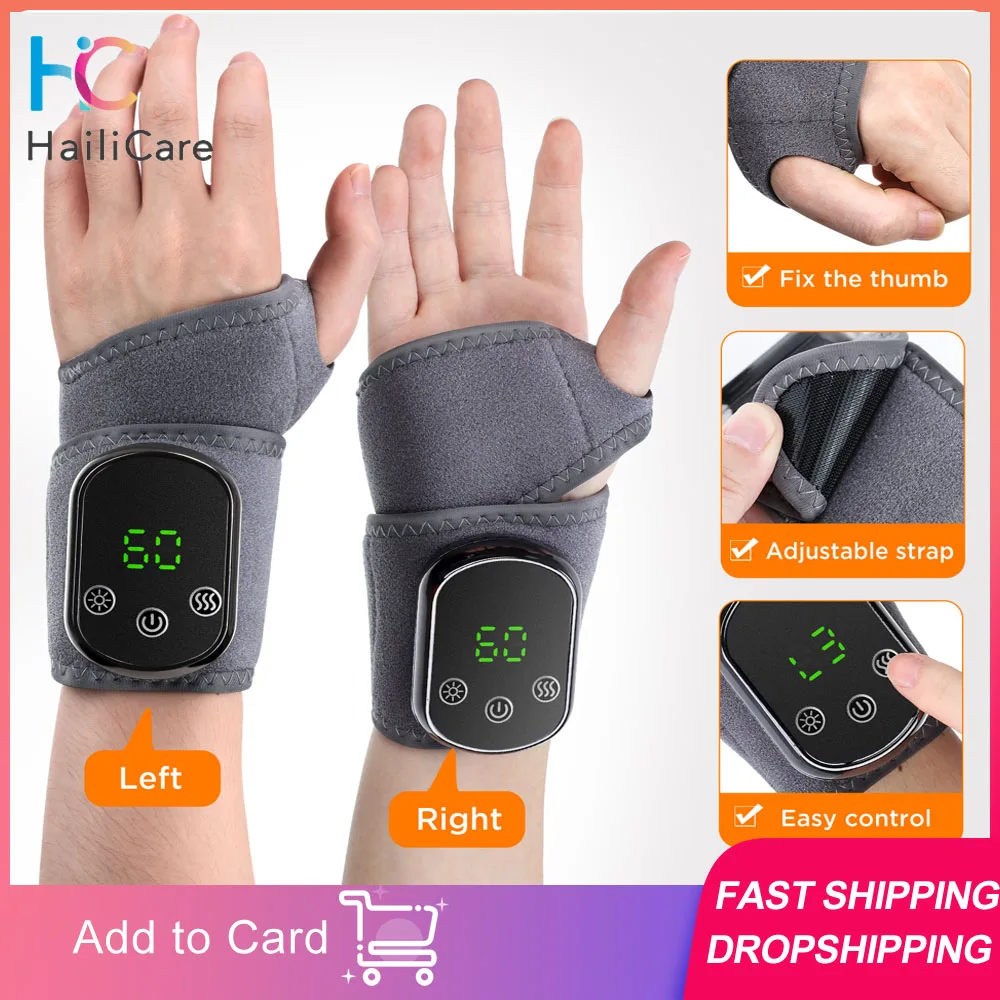 5 Levels Heating 3 level Massage Electric Heating Wrist Guard Vibration Massage Hot Compress Wrist Brace Protector Wrap Wristban
5 Levels Heating 3 level Massage Electric Heating Wrist Guard Vibration Massage Hot Compress Wrist Brace Protector Wrap Wristban
