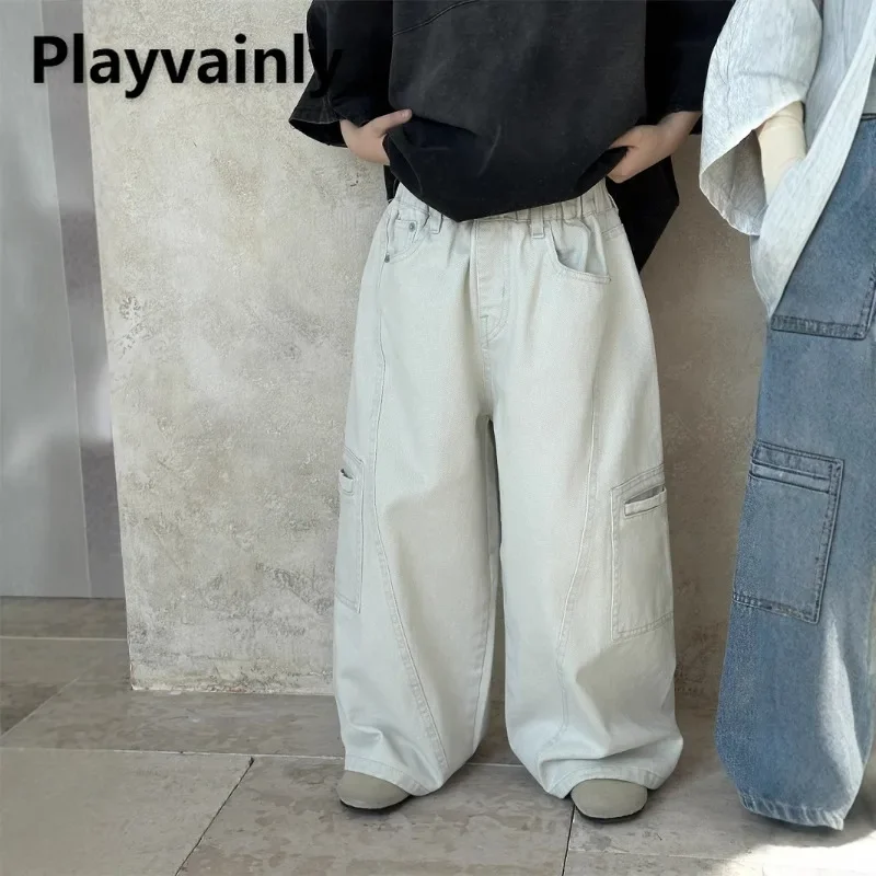 Korean Style Spring Autumn Child Wide Leg Pants Solid Color Elastic Waist Loose Straight Pants Boy Girls Casual Trousers A25237
Korean Style Spring Autumn Child Wide Leg Pants Solid Color Elastic Waist Loose Straight Pants Boy Girls Casual Trousers A25237