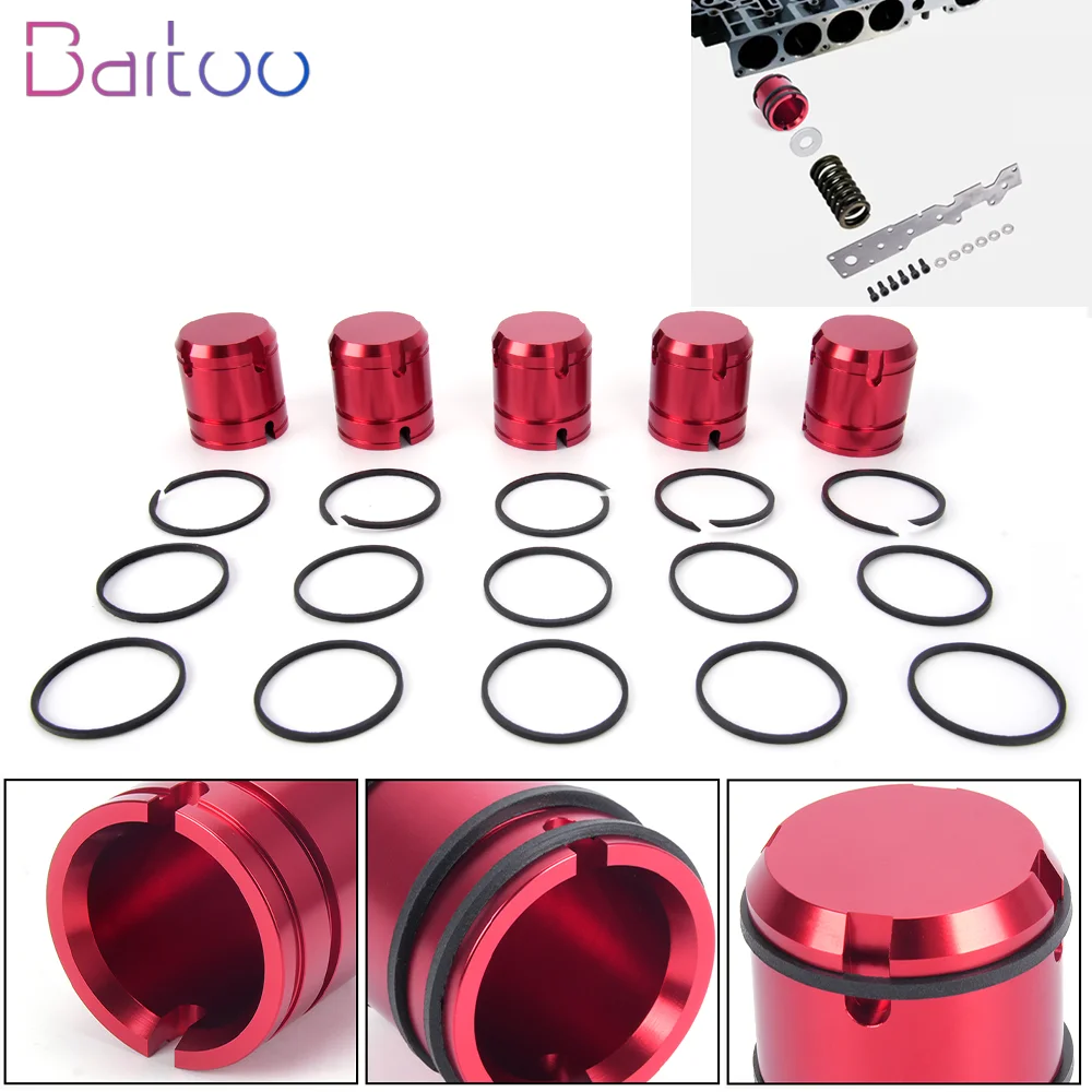 Transmission Accumulator Piston Set 5pcs Red 44894-01MK For 1999-on Chrysler 45RFE 545RFE 66RFE 68RFE For Dodge Jeep Ram EM1088
Transmission Accumulator Piston Set 5pcs Red 44894-01MK For 1999-on Chrysler 45RFE 545RFE 66RFE 68RFE For Dodge Jeep Ram EM1088