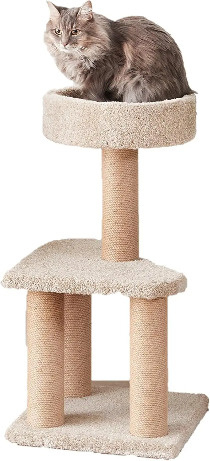 Multi-Level Cat Tree with Scratching Posts, Indoor Climbing Tower for Cats and Kittens, Medium Size Beige
Multi-Level Cat Tree with Scratching Posts, Indoor Climbing Tower for Cats and Kittens, Medium Size Beige