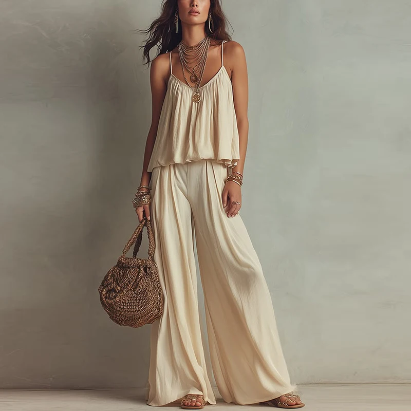 New Women's Streetwear 2 Piece Pant Sets 2026 Summer Fashion Sleeveless Shirt Vest Tops Elastic Waist Pants Suits 2 PCS Outfits
New Women's Streetwear 2 Piece Pant Sets 2026 Summer Fashion Sleeveless Shirt Vest Tops Elastic Waist Pants Suits 2 PCS Outfits