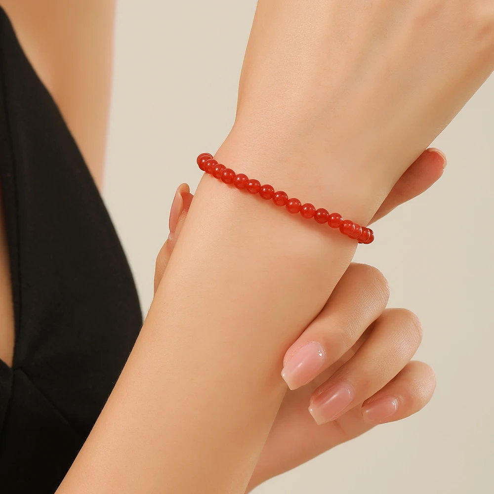 Fashion Niche Design Color Crystal Matching Bracelet Female Stainless Steel Non-Fading Glass Navidad Bead Bracelet Jewelry
Fashion Niche Design Color Crystal Matching Bracelet Female Stainless Steel Non-Fading Glass Navidad Bead Bracelet Jewelry