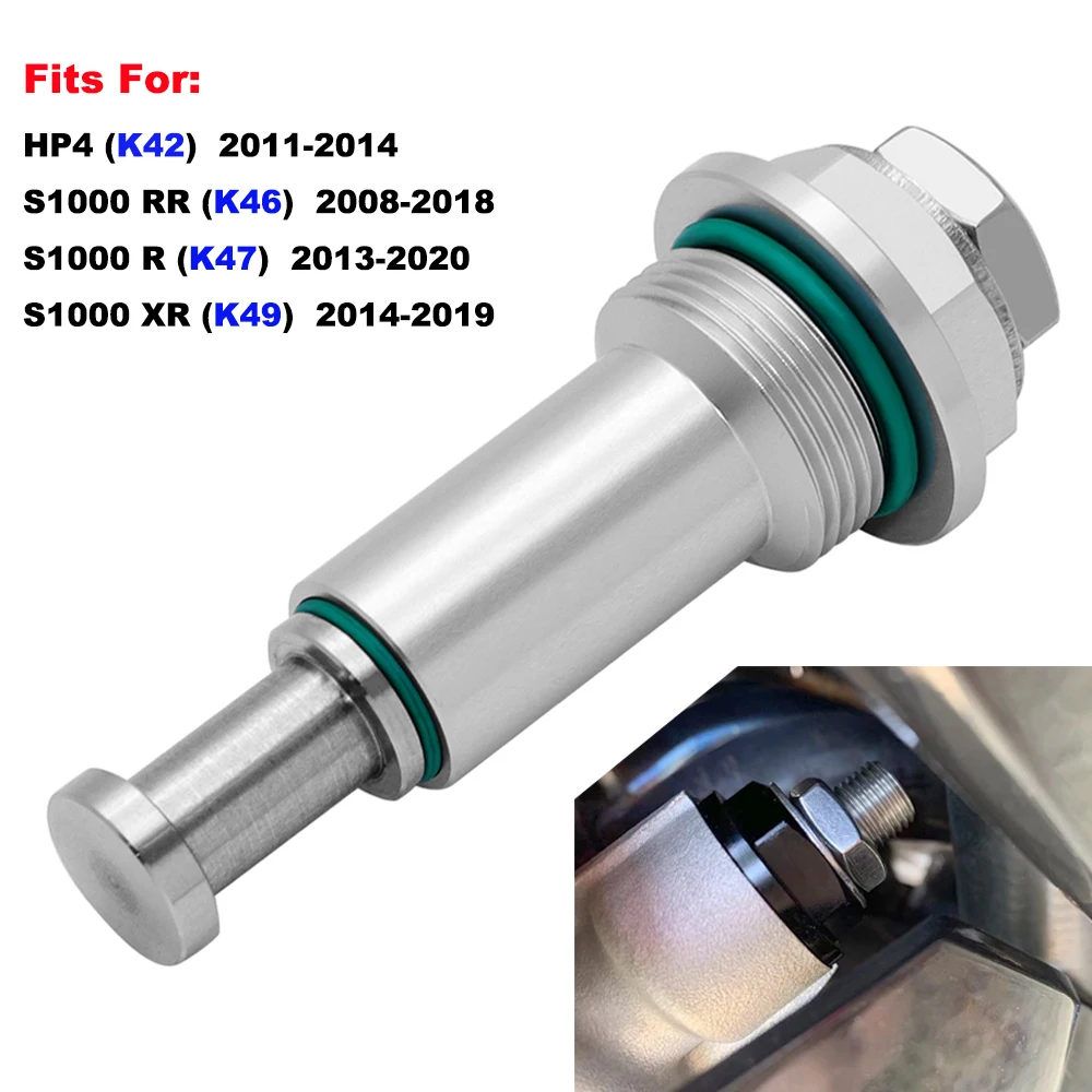 Manual Engine Timing Cam Chain Tensioner For BMW S1000RR 08-18, S1000R 13-20, S1000XR 14-19, HP4 11-14 / K42 K46 K47 K49
Manual Engine Timing Cam Chain Tensioner For BMW S1000RR 08-18, S1000R 13-20, S1000XR 14-19, HP4 11-14 / K42 K46 K47 K49
