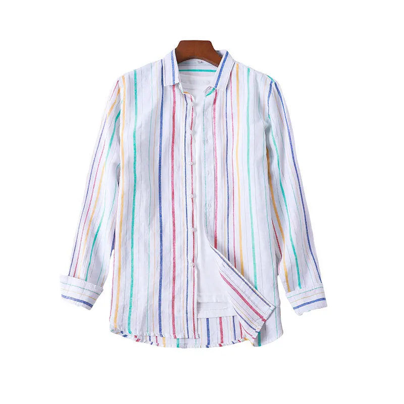 2025 New Men's Linen Shirt Refreshing Striped Cotton and Linen Long Sleeves Breathable Loose Lapel Men's Tops
2025 New Men's Linen Shirt Refreshing Striped Cotton and Linen Long Sleeves Breathable Loose Lapel Men's Tops