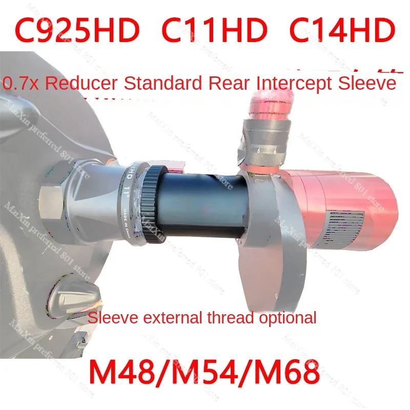 For Startron C9.25HD C11HD C14HD 0.7x Defocus Camera M48/54/68 Thread
For Startron C9.25HD C11HD C14HD 0.7x Defocus Camera M48/54/68 Thread