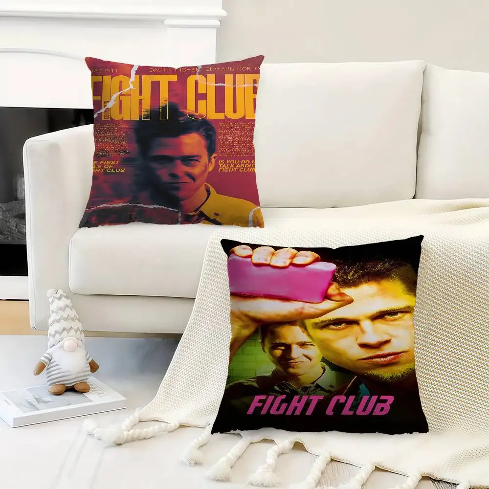 Retro Movie Posters Film Fight Club Pillow Covers Cartoon Sofa Decorative Home Double-sided Printing Short Plush Cushion Cover
Retro Movie Posters Film Fight Club Pillow Covers Cartoon Sofa Decorative Home Double-sided Printing Short Plush Cushion Cover