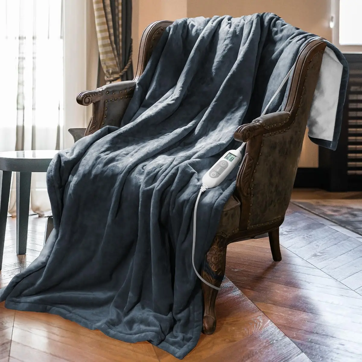 Electric Flannel Throw Blanket with Timer, 8 Heat Levels, Machine Washable for Full Body Warmth
Electric Flannel Throw Blanket with Timer, 8 Heat Levels, Machine Washable for Full Body Warmth