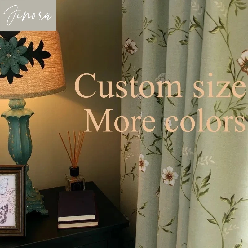 American Cotton Linen Retro Print Green Curtains for Living Room Bedroom Dining Semi-shade Romantic Decor Tulle Custom Size
American Cotton Linen Retro Print Green Curtains for Living Room Bedroom Dining Semi-shade Romantic Decor Tulle Custom Size