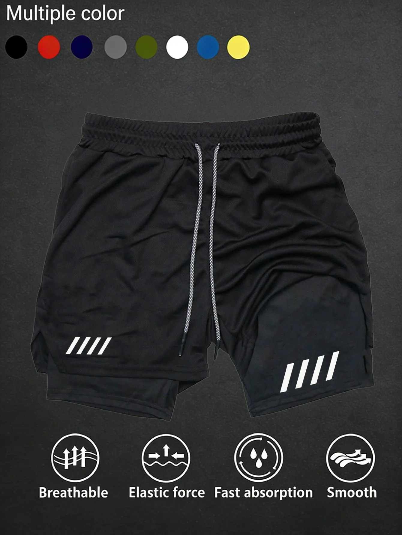 Men's Two-in-one Sports Shorts Breathable Casual Quick-drying Double-layer Shorts Summer Running Sportswear Bottoms M-3XL
Men's Two-in-one Sports Shorts Breathable Casual Quick-drying Double-layer Shorts Summer Running Sportswear Bottoms M-3XL