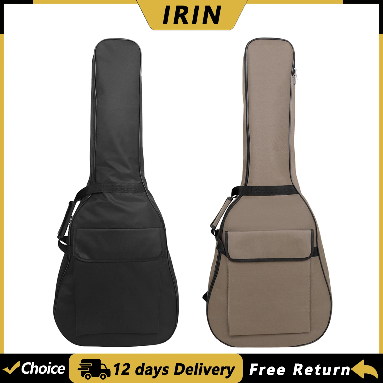 IRIN 41 Inch Guitar Case Acoustic/Classical Guitar Bag Double Shoulder Soft Bags Polyester Backpack Guitar Parts & Accessories
IRIN 41 Inch Guitar Case Acoustic/Classical Guitar Bag Double Shoulder Soft Bags Polyester Backpack Guitar Parts & Accessories