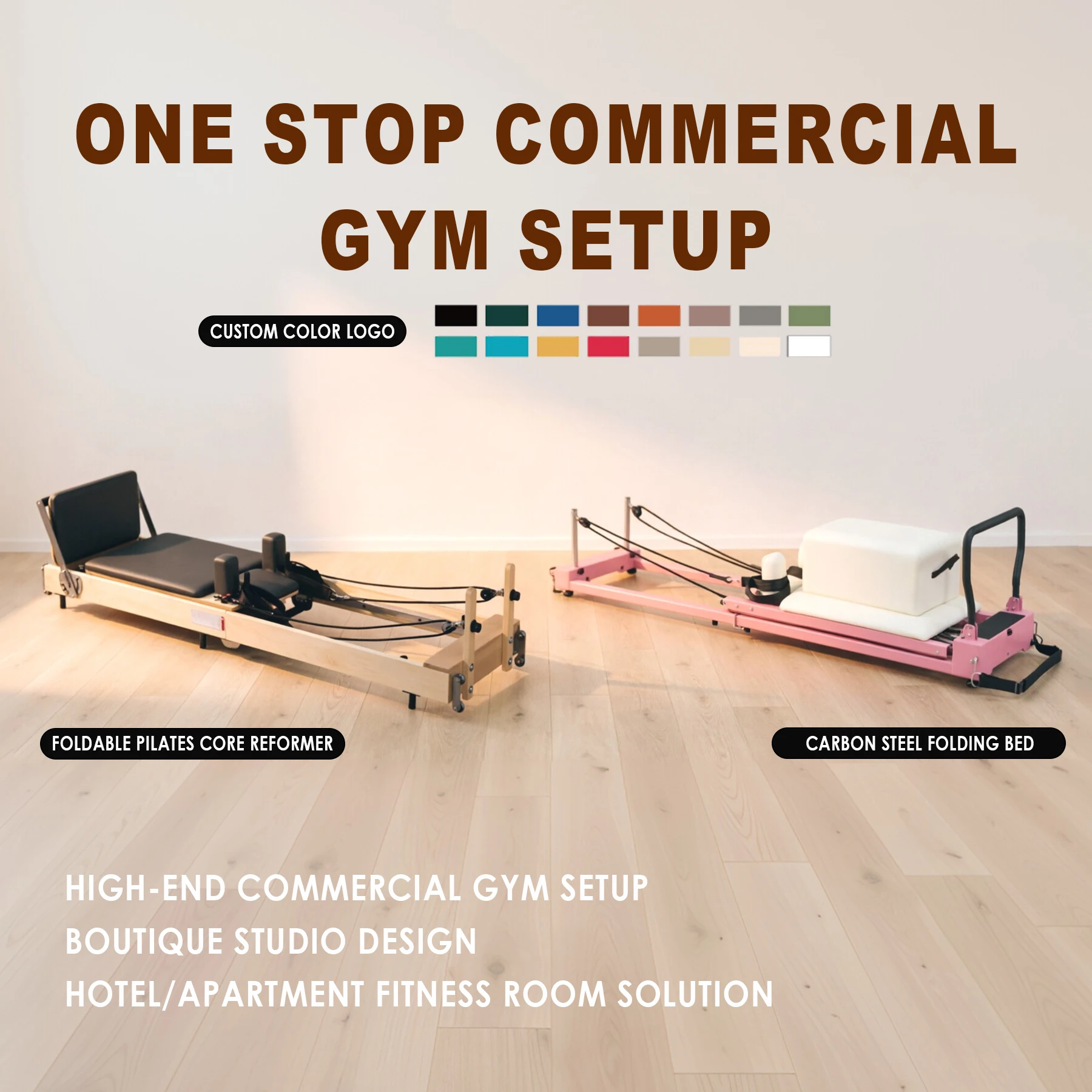 Beech Wood Pilates Reformers Machine Professional Commercial Bed Reformer With Five Piece Sliding Bed for Studio Home Gym
Beech Wood Pilates Reformers Machine Professional Commercial Bed Reformer With Five Piece Sliding Bed for Studio Home Gym