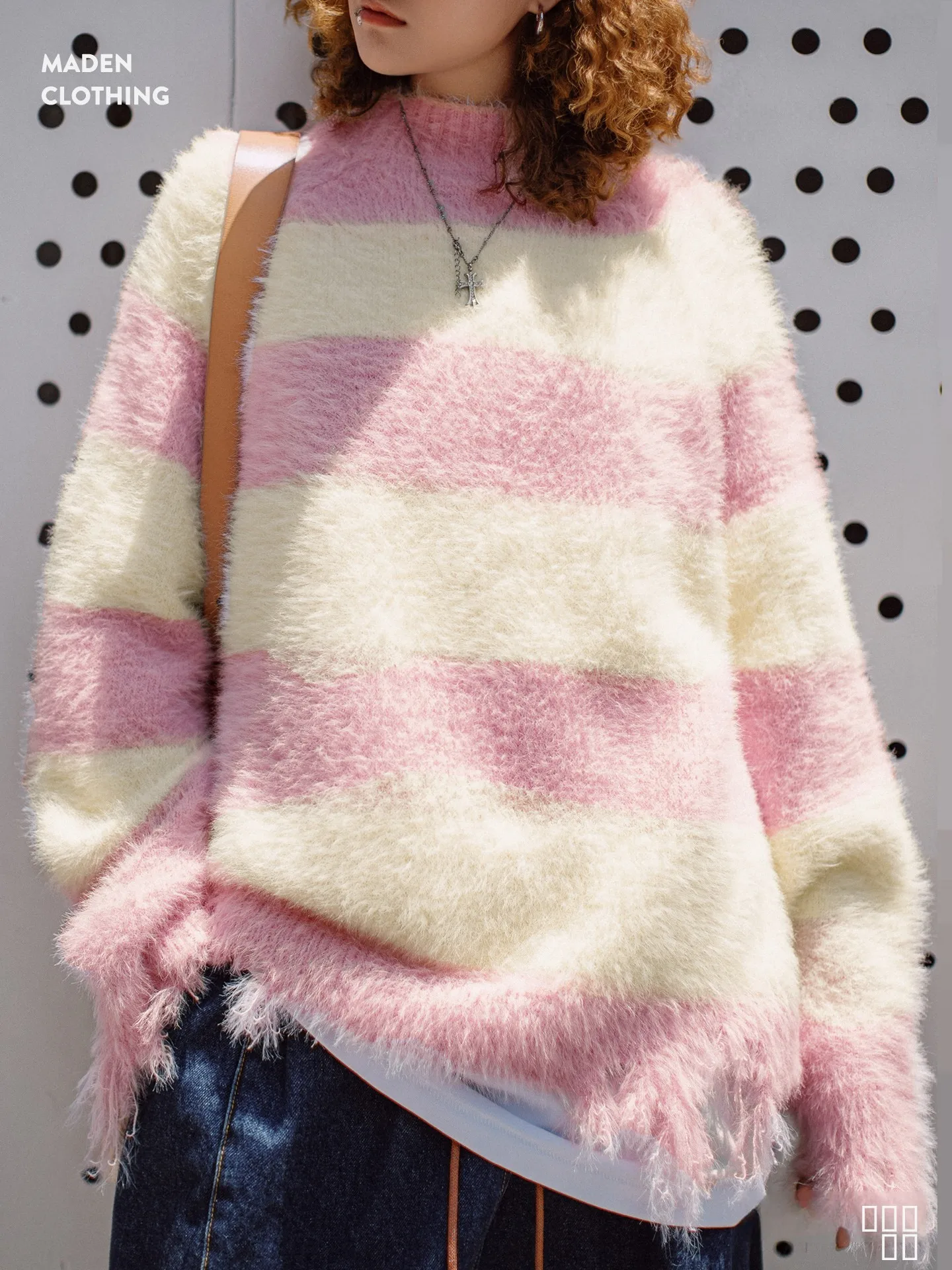 Maden Women's Oversized f High Collar Knitted Sweater Soft Cozy Long Sve Striped Pullover Autumn Winter Faion Ladies'...
Maden Women's Oversized f High Collar Knitted Sweater Soft Cozy Long Sve Striped Pullover Autumn Winter Faion Ladies'...