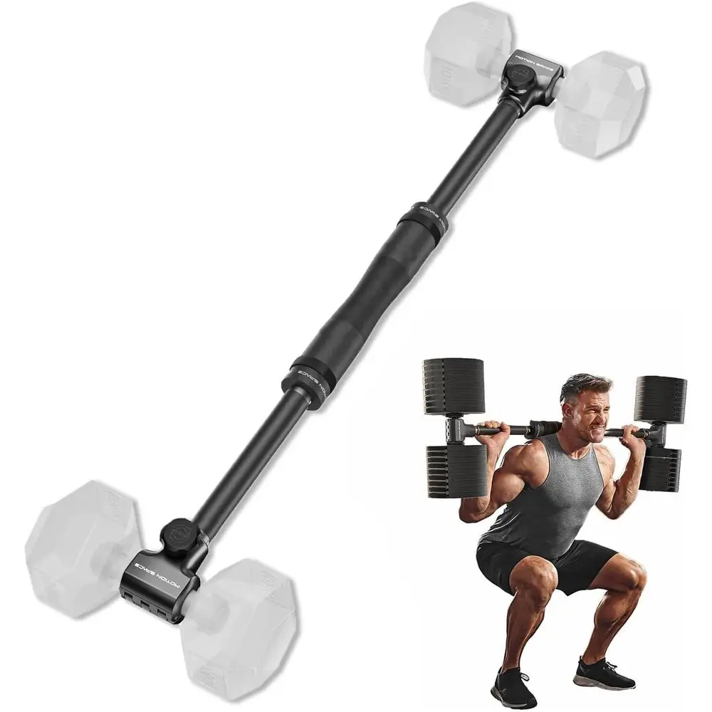 Adjustable 260 LB Steel Bar for Dumbbells to Barbell Conversion, Compatible with Various Weights and Home Gyms
Adjustable 260 LB Steel Bar for Dumbbells to Barbell Conversion, Compatible with Various Weights and Home Gyms