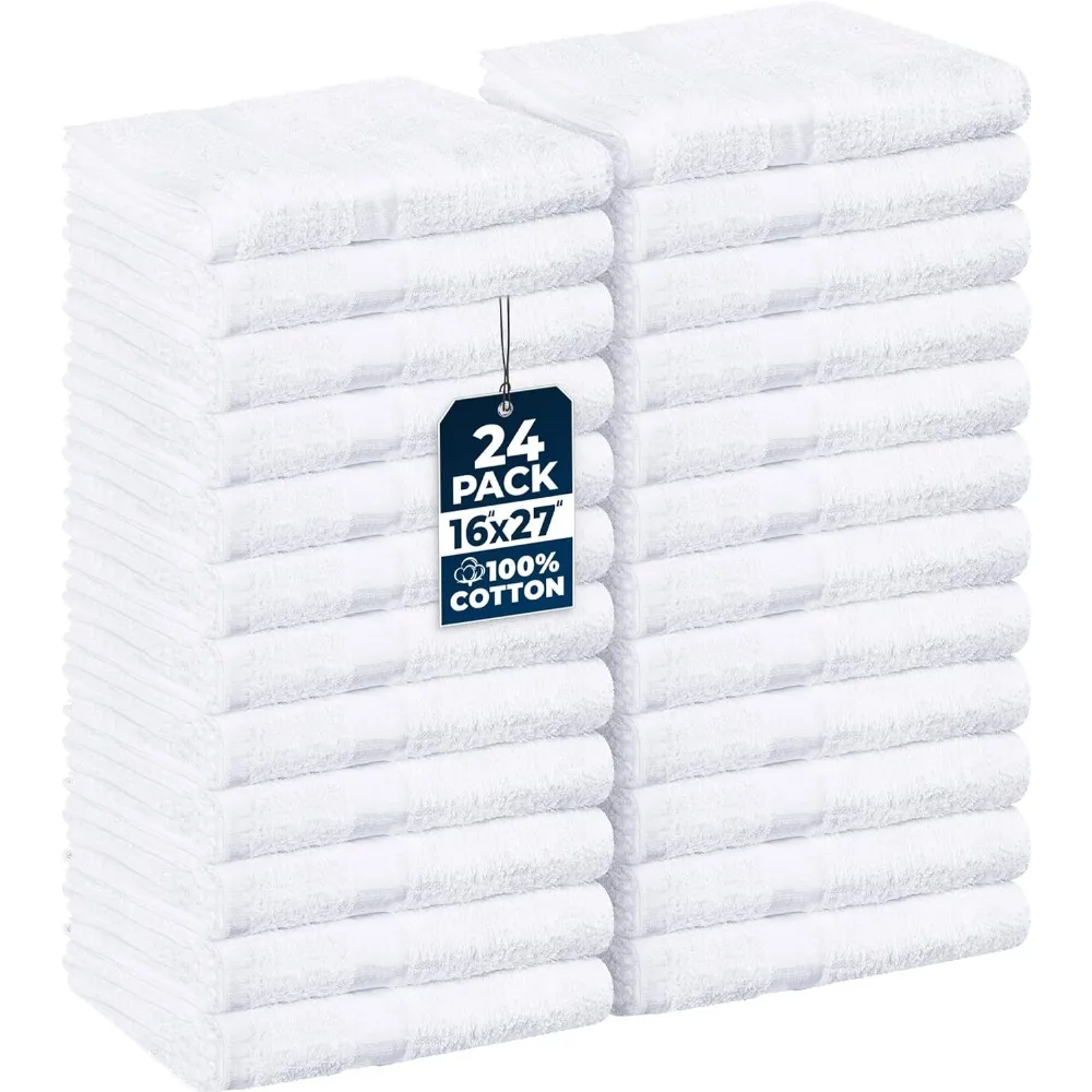 Pack of 24 White Salon Towels 16x27 Inches Highly Absorbent Cotton for Hand Gym Beauty Spa Home Hair Care
Pack of 24 White Salon Towels 16x27 Inches Highly Absorbent Cotton for Hand Gym Beauty Spa Home Hair Care