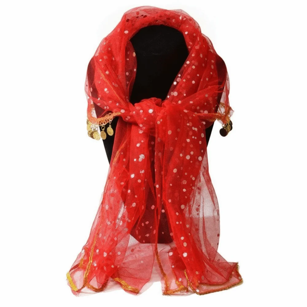 Red Dance Headdress Golden Coin Trim Sequin Design Bridal Veil Tassel Thin Veil Wedding Headpiece Middle Eastern Style Wedding
Red Dance Headdress Golden Coin Trim Sequin Design Bridal Veil Tassel Thin Veil Wedding Headpiece Middle Eastern Style Wedding