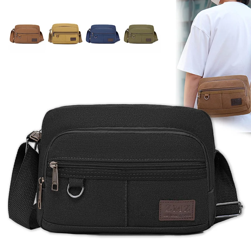 Men's Crossbody Bag Multi-layer Wear-resistant Canvas Large-capacity Shoulder Bag Casual Men's Bag
Men's Crossbody Bag Multi-layer Wear-resistant Canvas Large-capacity Shoulder Bag Casual Men's Bag