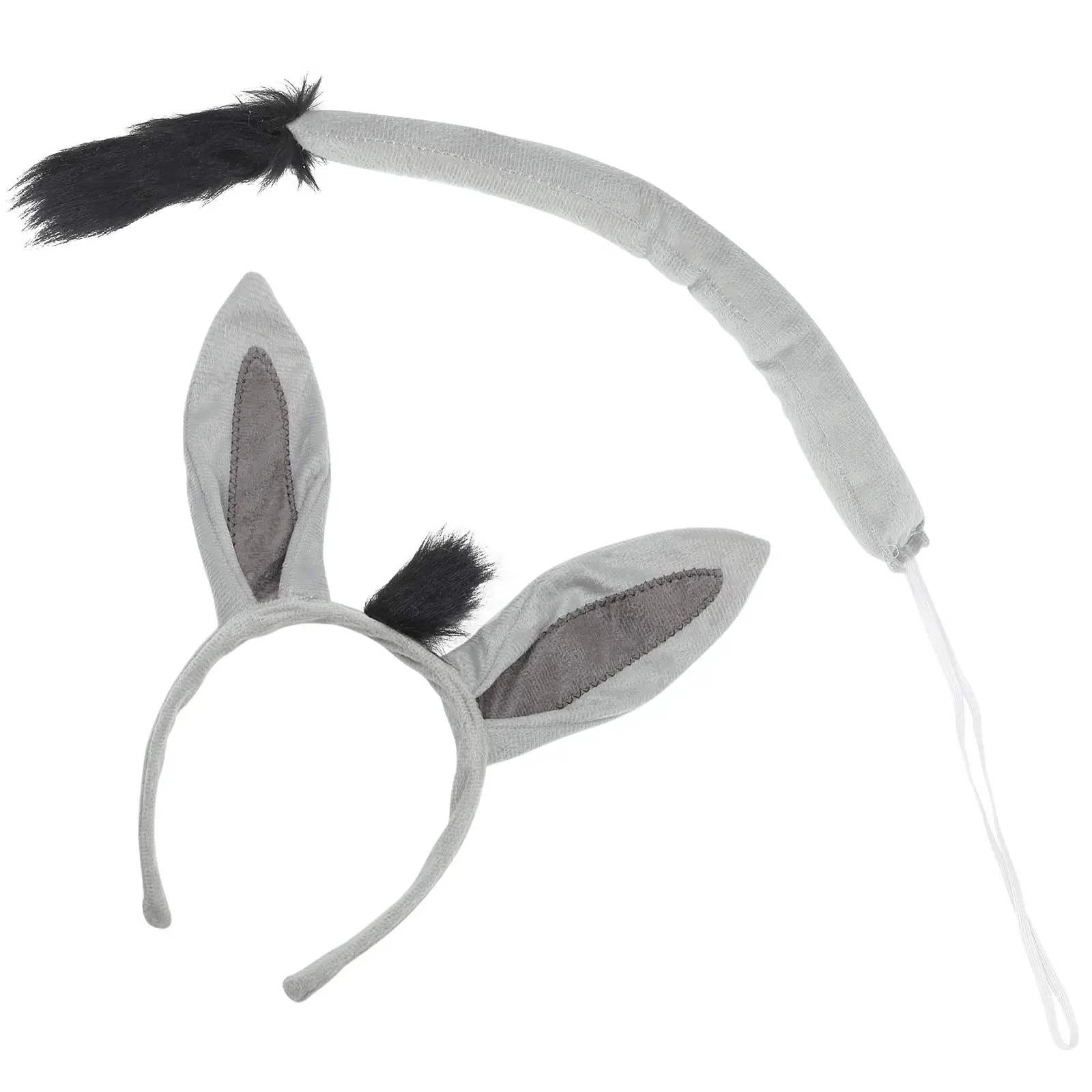 Donkey Headband Tail Set Carnival Costume Decors Cosplay Suit Accessories Dress up Supplies Kids Props Animals
Donkey Headband Tail Set Carnival Costume Decors Cosplay Suit Accessories Dress up Supplies Kids Props Animals