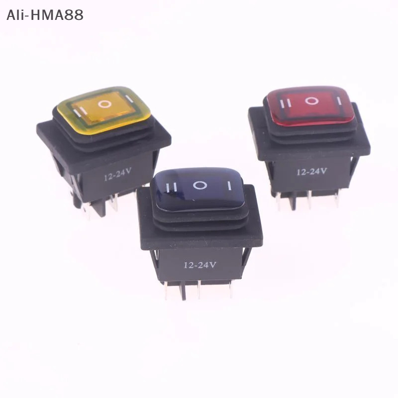 1 Piece T85 6pin ON OFF ON 12V 220V Red Green Blue Light KCD4 Heavy Duty 16A 250VAC 30x22mm Waterproof Rocker Push Switch
1 Piece T85 6pin ON OFF ON 12V 220V Red Green Blue Light KCD4 Heavy Duty 16A 250VAC 30x22mm Waterproof Rocker Push Switch