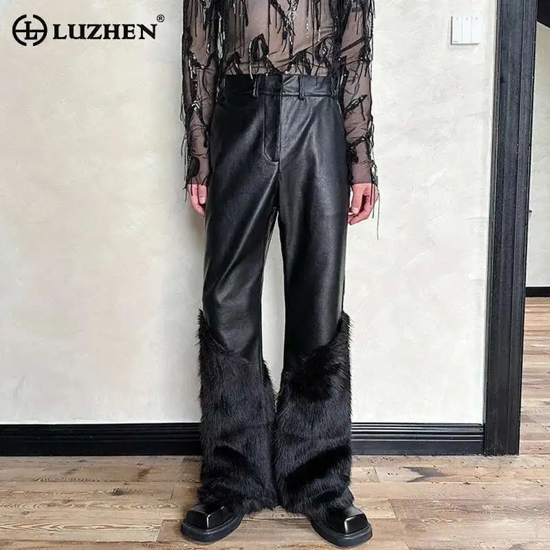 LUZHEN American Casual Temperament Personalized Elegance High End Trendy Fur Splicing Men's Streetwear Original Trousers LZ7030
LUZHEN American Casual Temperament Personalized Elegance High End Trendy Fur Splicing Men's Streetwear Original Trousers LZ7030