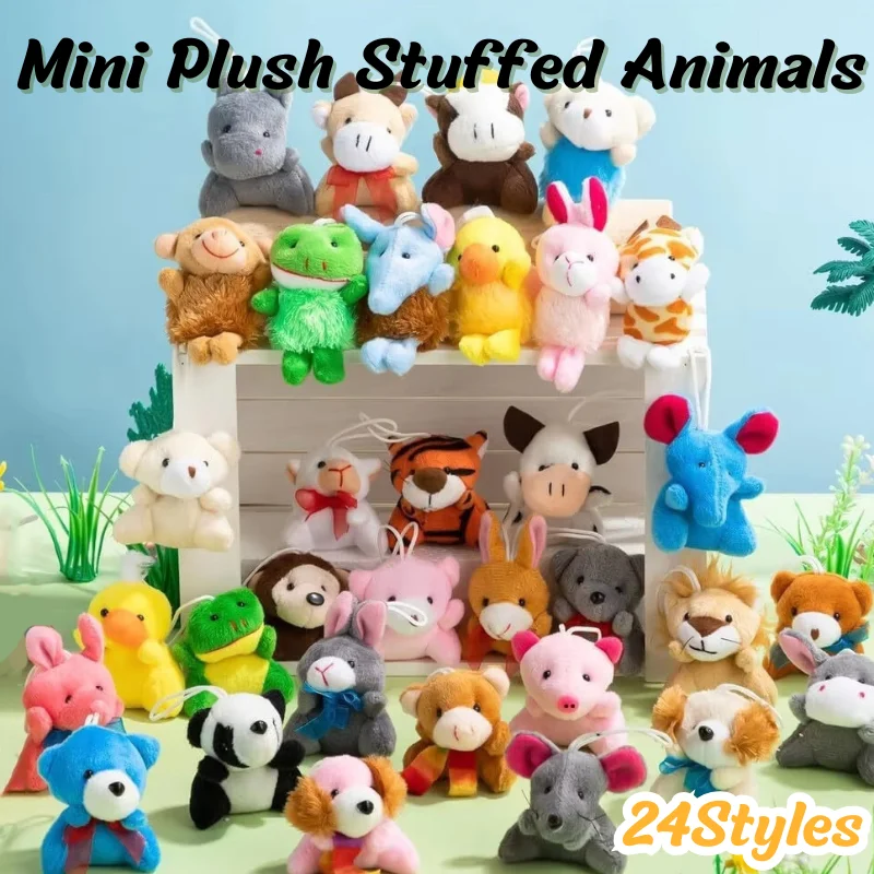 24-120pcs Mini Plush Stuffed Animal Bulk Small Animal Toys Gifts Favor Tiny Plush Keychain Animals For Party Easter Egg Filler
24-120pcs Mini Plush Stuffed Animal Bulk Small Animal Toys Gifts Favor Tiny Plush Keychain Animals For Party Easter Egg Filler