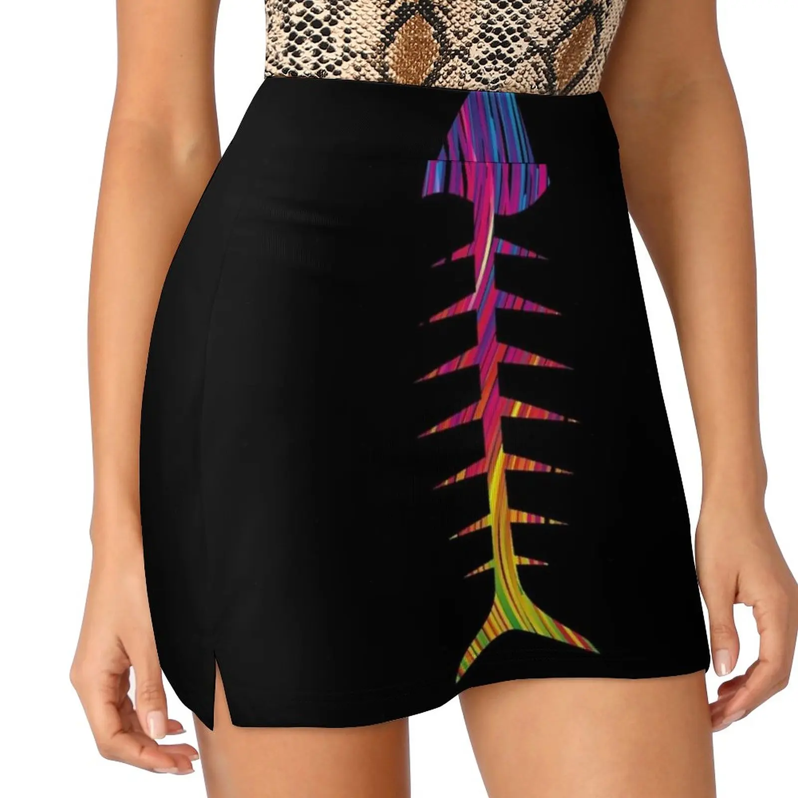 Colorful Fishbone Skeleton Silhouette Women's skirt Sport Skort Skirt With Pocket Fashion Korean Style Skirt 4Xl Skirts
Colorful Fishbone Skeleton Silhouette Women's skirt Sport Skort Skirt With Pocket Fashion Korean Style Skirt 4Xl Skirts