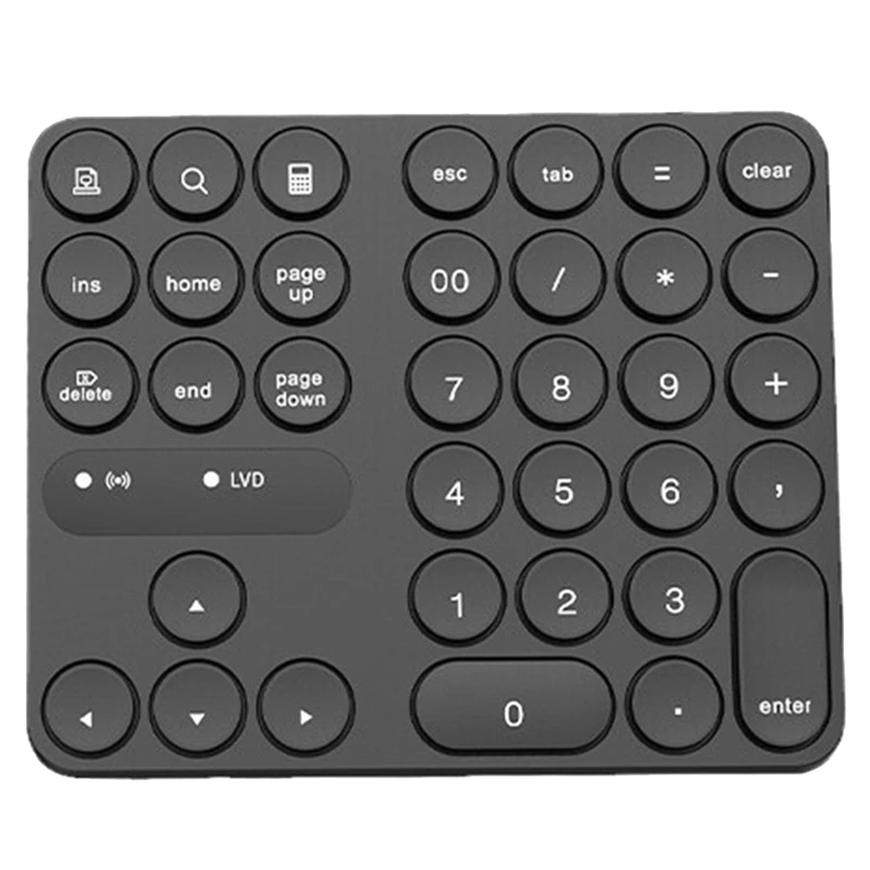 ABMK Rechargeable Double Bluetooth Number Pad Wireless Numeric Keypad 35-Keys External Numpad Keyboard Data Entry
ABMK Rechargeable Double Bluetooth Number Pad Wireless Numeric Keypad 35-Keys External Numpad Keyboard Data Entry