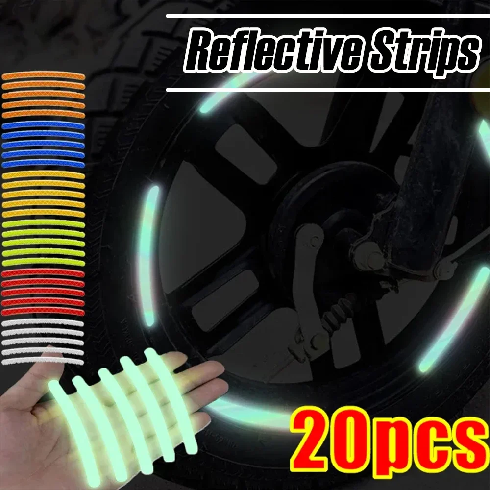 20pcs Car Motorcycle Wheel Reflective Strips Dazzling Hub Stickers Car Styling Decal Sticker Auto Moto Decor Decals Accessories
20pcs Car Motorcycle Wheel Reflective Strips Dazzling Hub Stickers Car Styling Decal Sticker Auto Moto Decor Decals Accessories