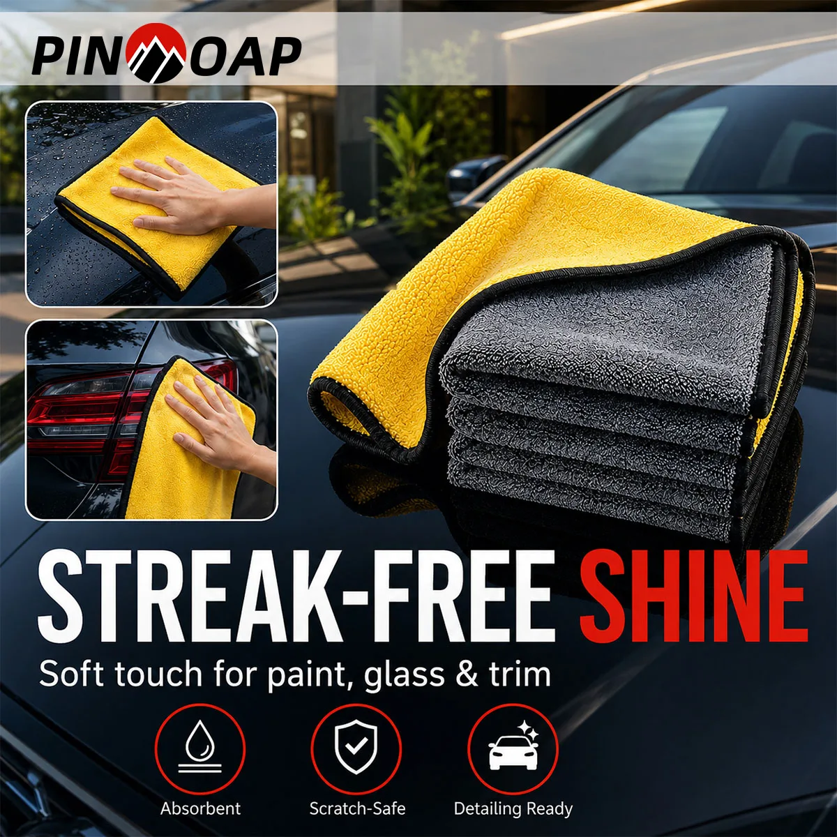 PINMOAP 1/10P Microfiber Cleaning Cloth Drying Towel Lint Free Reusable Rag Fit Cars Motorcycles Bicycles Detailing Home Office
PINMOAP 1/10P Microfiber Cleaning Cloth Drying Towel Lint Free Reusable Rag Fit Cars Motorcycles Bicycles Detailing Home Office