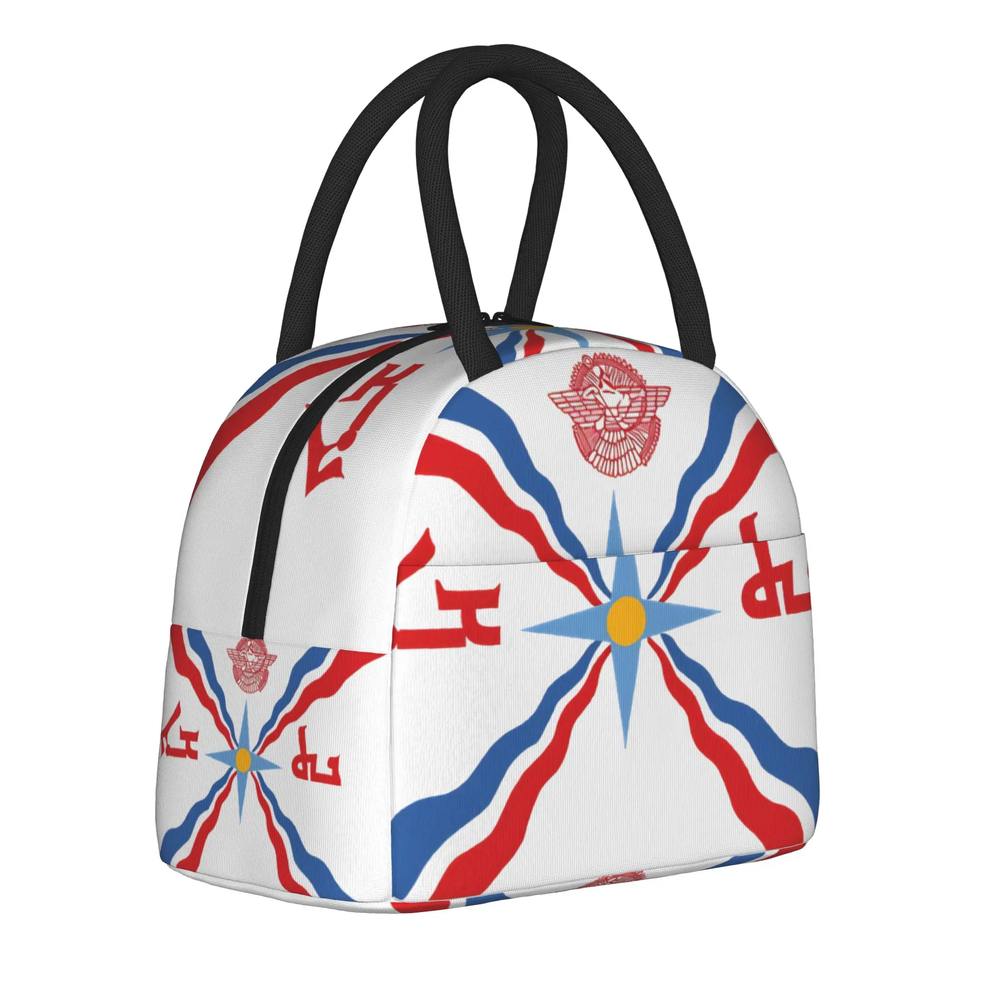 Assyrian Flag Accessories Insulated Lunch Tote Bag For Outdoor Food Storage Bag Portable Cooler Thermal Lunch Box
Assyrian Flag Accessories Insulated Lunch Tote Bag For Outdoor Food Storage Bag Portable Cooler Thermal Lunch Box