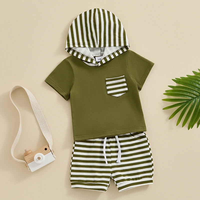 Toddler Boy Summer Outfit Baby Boy Hooded Short Sleeve T Shirt with Pocket Shorts Set 2 Piece Neutral Baby Clothes
Toddler Boy Summer Outfit Baby Boy Hooded Short Sleeve T Shirt with Pocket Shorts Set 2 Piece Neutral Baby Clothes