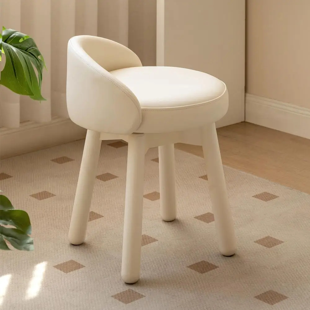 Adjustable Vanity Stool, 360 Swivel Chair for Makeup Room, Fully Assembled Makeup Chair, White Faux Leather Stool for Bathroom
Adjustable Vanity Stool, 360 Swivel Chair for Makeup Room, Fully Assembled Makeup Chair, White Faux Leather Stool for Bathroom