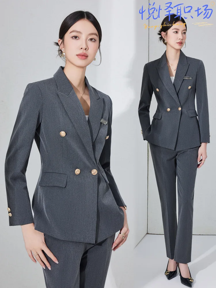 Professional Women's Suit Set2025New women's formal interview suit with a high-end feel, blazer for workplace workwear, spring
Professional Women's Suit Set2025New women's formal interview suit with a high-end feel, blazer for workplace workwear, spring