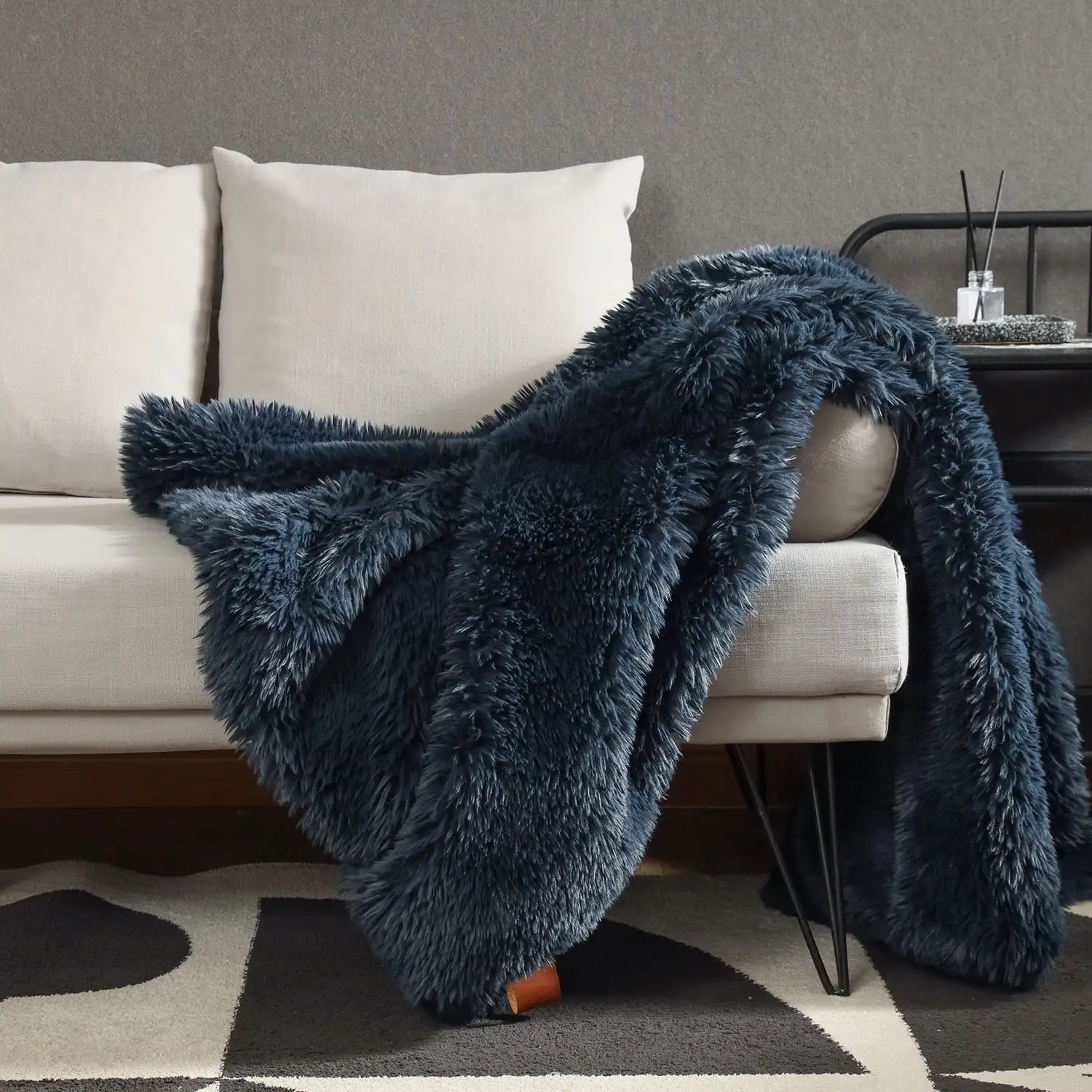 Alpaca Fleece Blanket Soft Plush Throw Blanket for Couch, Bed, 50x 60, Navy, 1 Pack
Alpaca Fleece Blanket Soft Plush Throw Blanket for Couch, Bed, 50x 60, Navy, 1 Pack