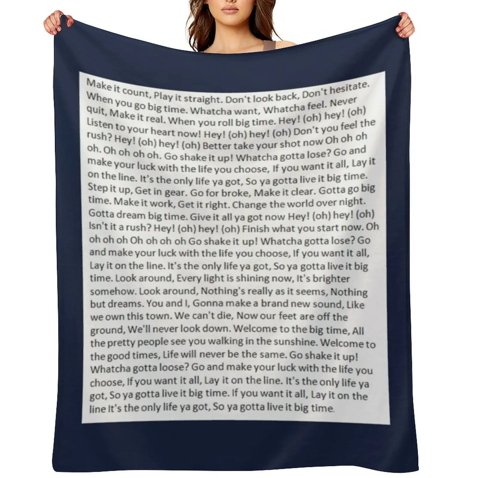 Lyrics to Big Time Rush Throw Blanket christmas gifts Furrys Sofa Quilt Flannel Blankets
Lyrics to Big Time Rush Throw Blanket christmas gifts Furrys Sofa Quilt Flannel Blankets