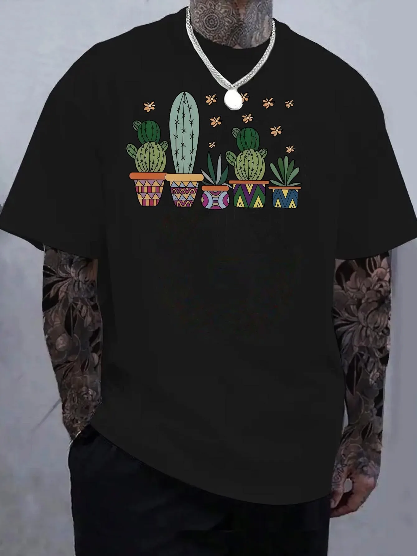 Футболка, мягкая и дышащая, черная с коротким рукавом с цветным принтом «Пустественное растение», необходимое для повседневной носки, вечеринки и даты, легко ухода за собой, модный топ выходного дня, высококачественная строчка, подходит для молодежи
Футболка, мягкая и дышащая, черная с коротким рукавом с цветным принтом «Пустественное растение», необходимое для повседневной носки, вечеринки и даты, легко ухода за собой, модный топ выходного дня, высококачественная строчка, подходит для молодежи