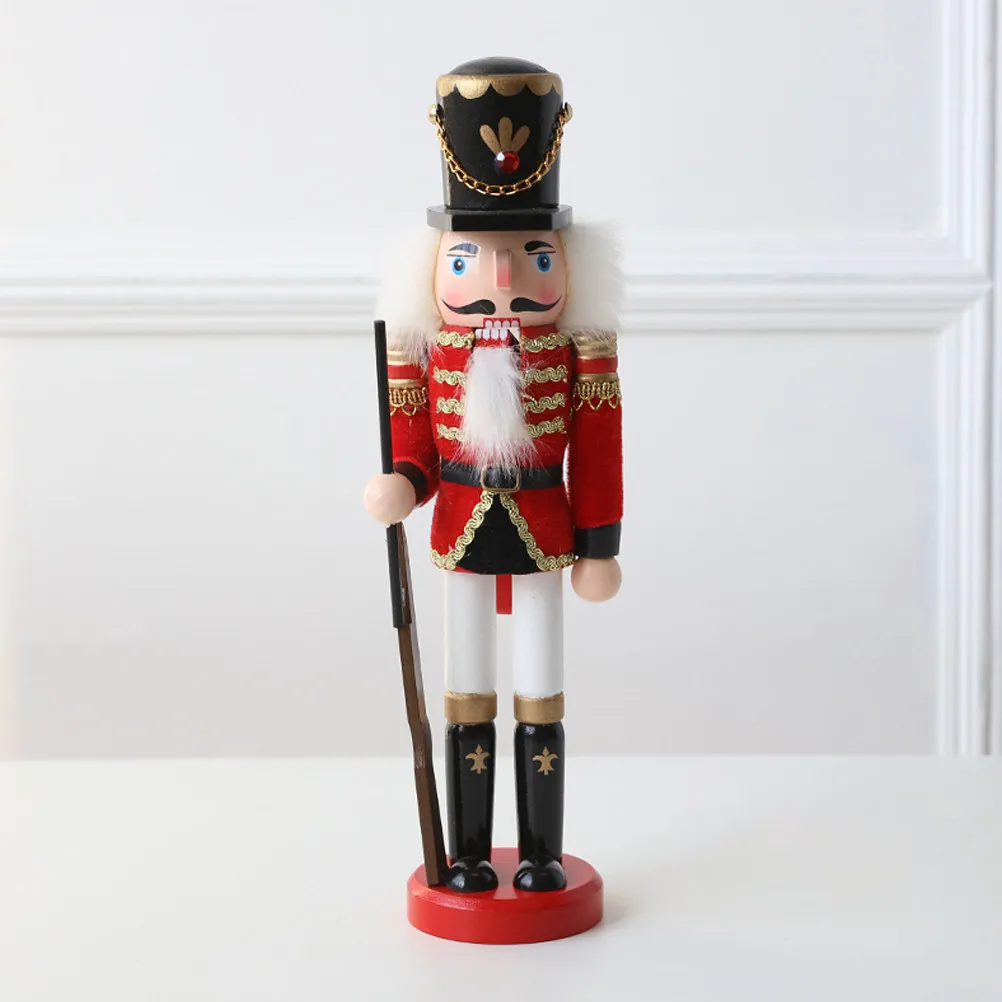 Chic Wooden Nutcracker Soldier Ornament Handcrafted Desktop Decoration for Living Room Bedroom Office Home Decor Tabletop
Chic Wooden Nutcracker Soldier Ornament Handcrafted Desktop Decoration for Living Room Bedroom Office Home Decor Tabletop
