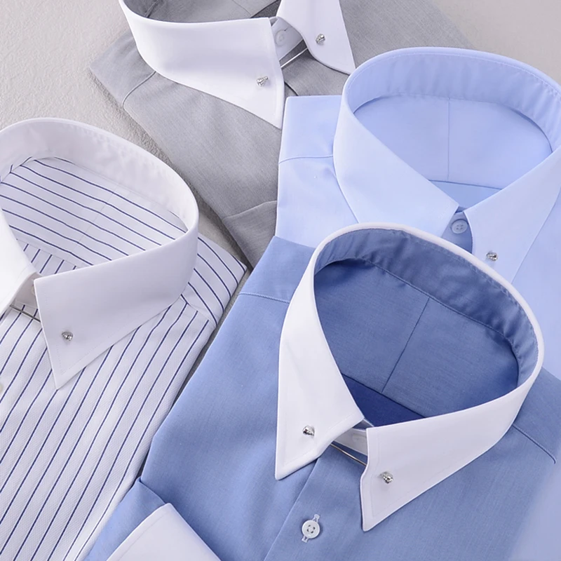 Men's Custom 100% Cotton Long Sleeve Shirt - Empire Collar Solid Color No-Iron Spring and Autumn Style
Men's Custom 100% Cotton Long Sleeve Shirt - Empire Collar Solid Color No-Iron Spring and Autumn Style