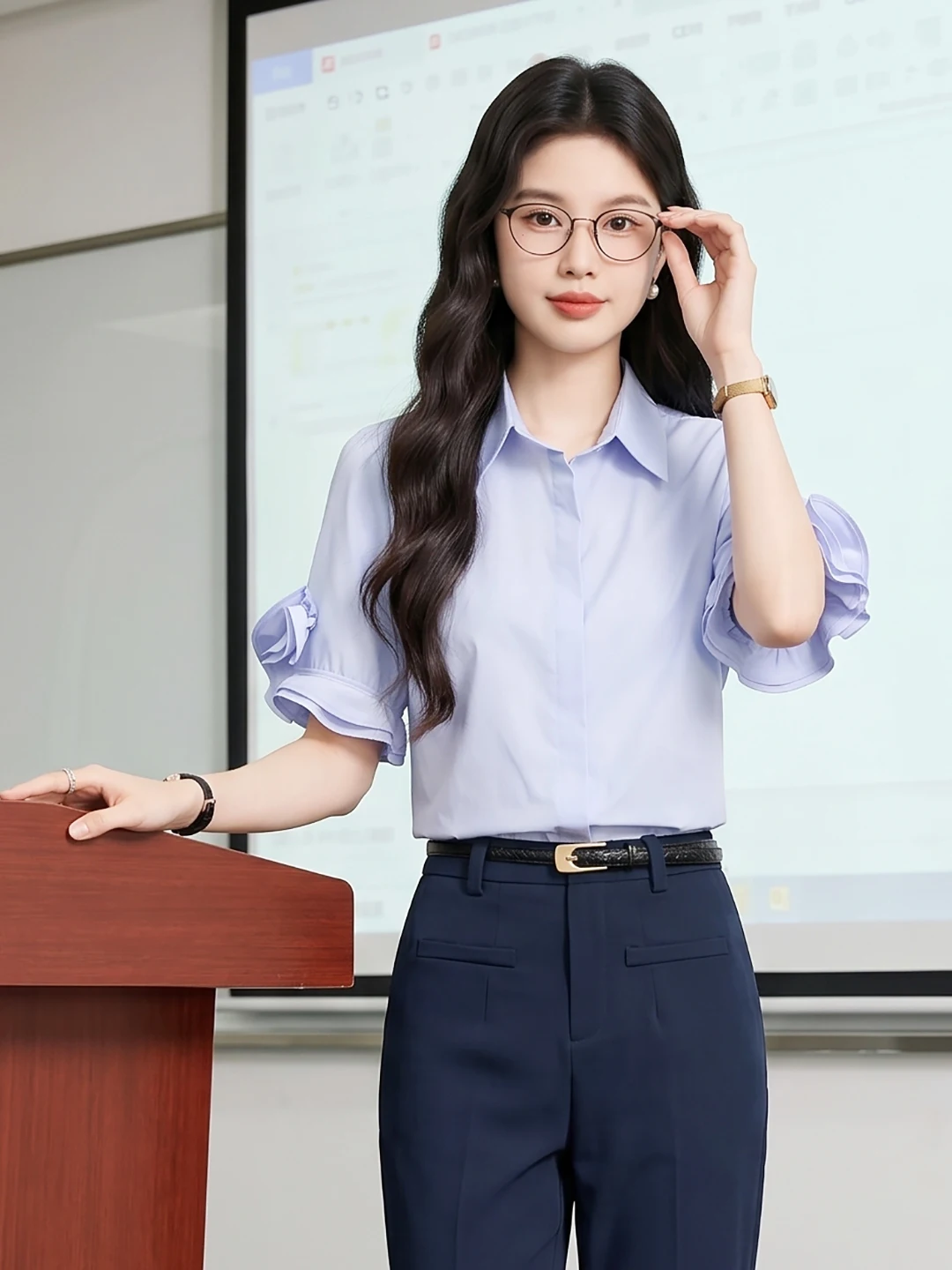 Pure Cotton Short Sleeve Shirt Women's Summer New Style Teacher Interview Formal Wear Professional Feeling Breathable Comfort...
Pure Cotton Short Sleeve Shirt Women's Summer New Style Teacher Interview Formal Wear Professional Feeling Breathable Comfort...