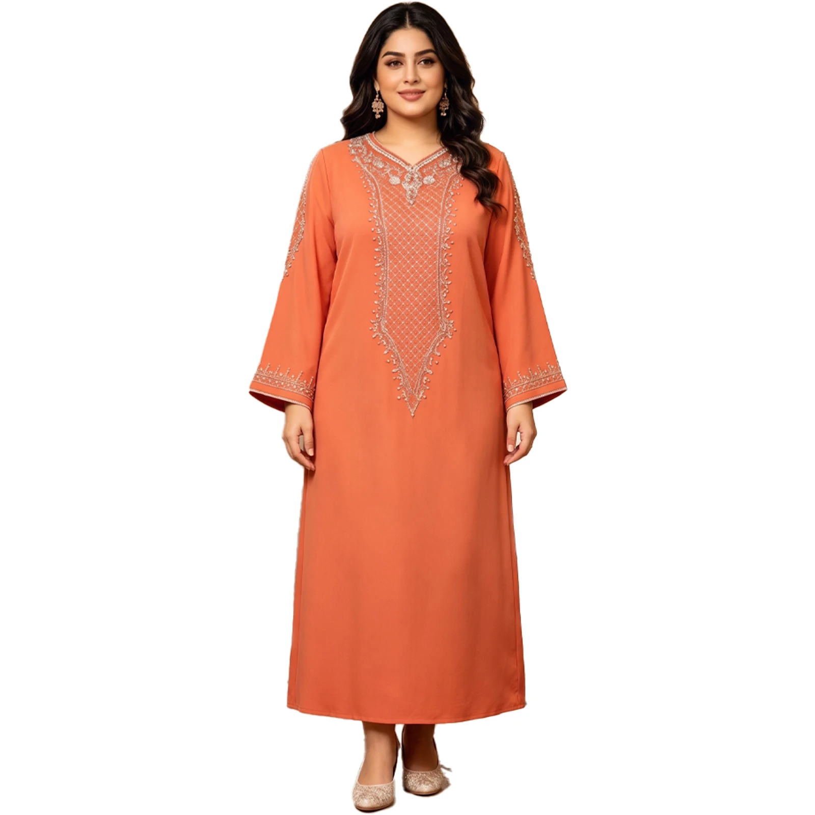 Aiyu Nuex Women's Traditional Dresses and Abayas Beaded Detailing Abaya Woman Ethnic Motifs Long Loose Kaftan
Aiyu Nuex Women's Traditional Dresses and Abayas Beaded Detailing Abaya Woman Ethnic Motifs Long Loose Kaftan