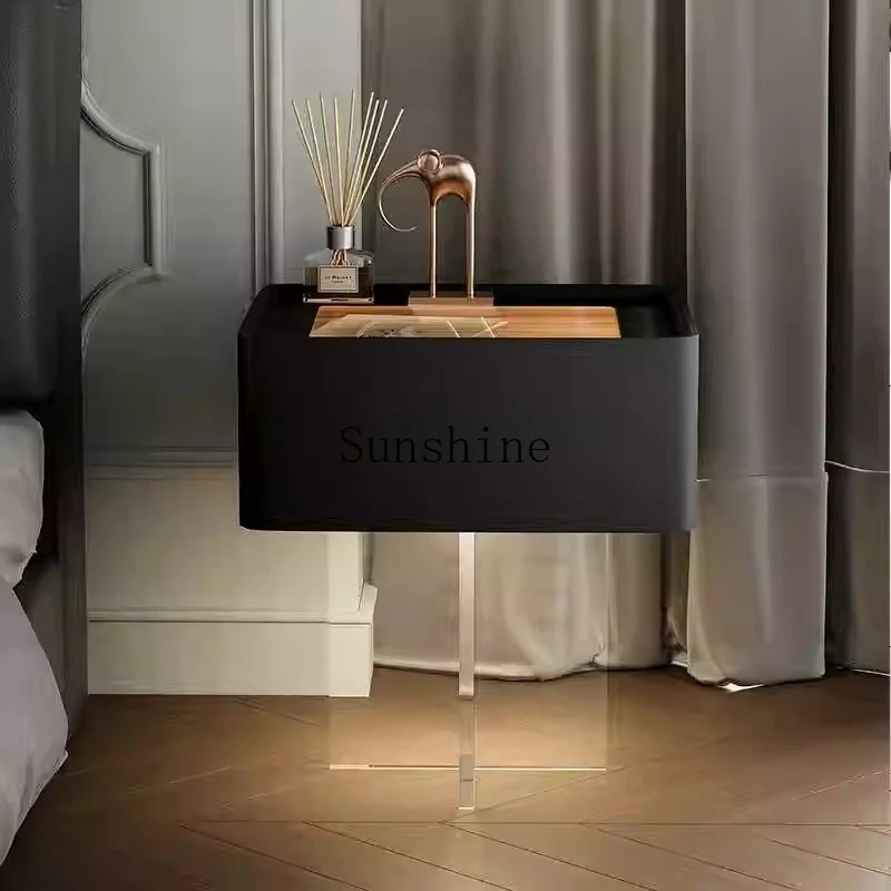 Italian light luxury solid wood bedside table intelligent high-end atmosphere light storage cabinet
Italian light luxury solid wood bedside table intelligent high-end atmosphere light storage cabinet
