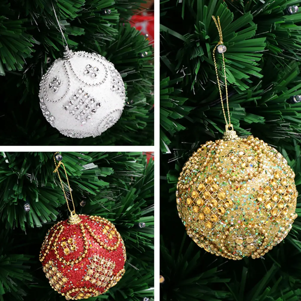 3 Pcs Christmas Decoration Ball Pendant Xmas Ornaments Bead Chain Decorations for Tree
3 Pcs Christmas Decoration Ball Pendant Xmas Ornaments Bead Chain Decorations for Tree