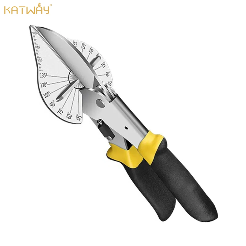 KATWAY Multi Angle Corner Scissors 45-135 Degree, Mitre Wall Panel Wire Slot Cutter, Plastic Pipe Hose Scissors Tool HH-AA155
KATWAY Multi Angle Corner Scissors 45-135 Degree, Mitre Wall Panel Wire Slot Cutter, Plastic Pipe Hose Scissors Tool HH-AA155