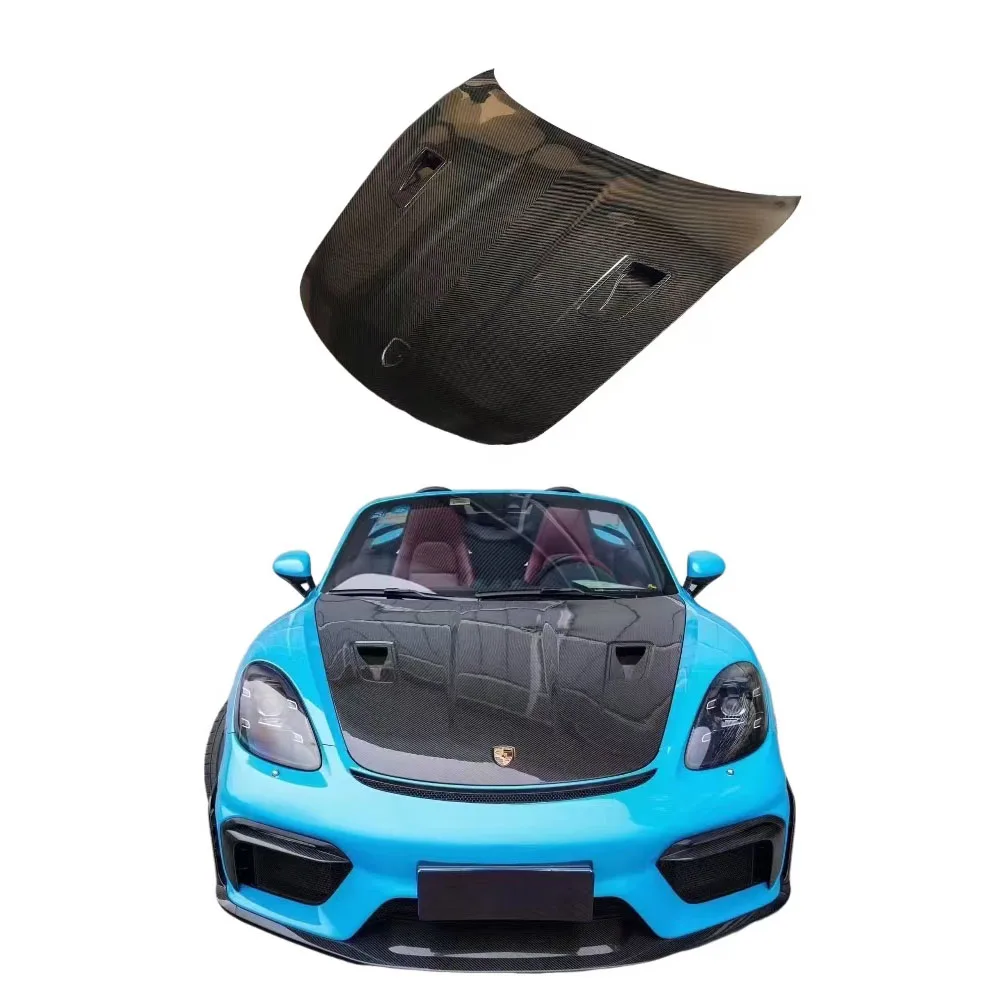 YICKU High Quality Dry Carbon Fiber Hood Body Kit for 718 Boxster Gts 4.0 Upgrade Facelift Body Kit Engine Cover Bonnet
YICKU High Quality Dry Carbon Fiber Hood Body Kit for 718 Boxster Gts 4.0 Upgrade Facelift Body Kit Engine Cover Bonnet