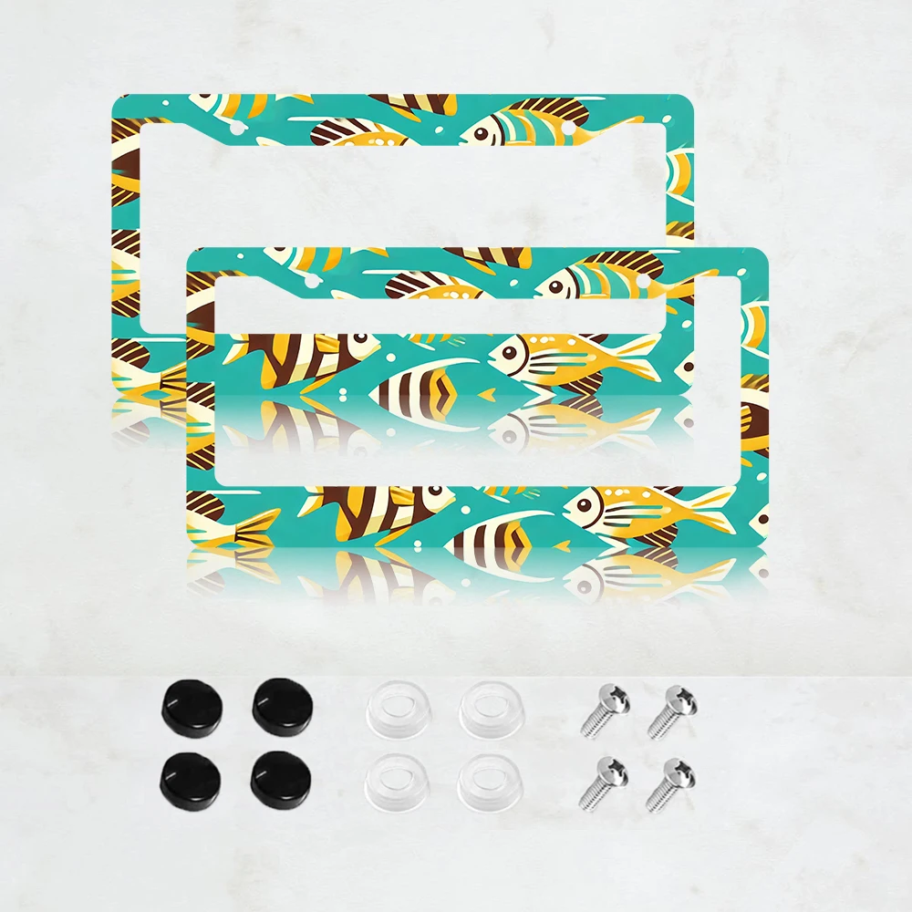 Рамка для номерного знака автомобиля, 2 шт., дизайн «рыба», металлическая, декоративная, с 2 отверстиями, аксессуар для авто
Рамка для номерного знака автомобиля, 2 шт., дизайн «рыба», металлическая, декоративная, с 2 отверстиями, аксессуар для авто