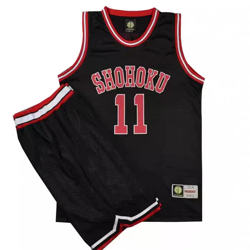 Slam Dunk Cosplay Costume NO.11 Rukawa Kaede Black Basketball Jersey Set Uniform For Halloween Party Anime Men Women Fan Gift
Slam Dunk Cosplay Costume NO.11 Rukawa Kaede Black Basketball Jersey Set Uniform For Halloween Party Anime Men Women Fan Gift