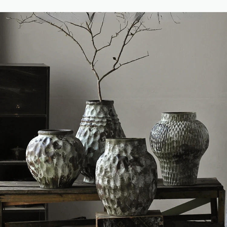 Ceramic Vase Retro Coarse Pottery Porcelain Bottle Floral Arrangement Accessories Flower Vase Home Decoration
Ceramic Vase Retro Coarse Pottery Porcelain Bottle Floral Arrangement Accessories Flower Vase Home Decoration