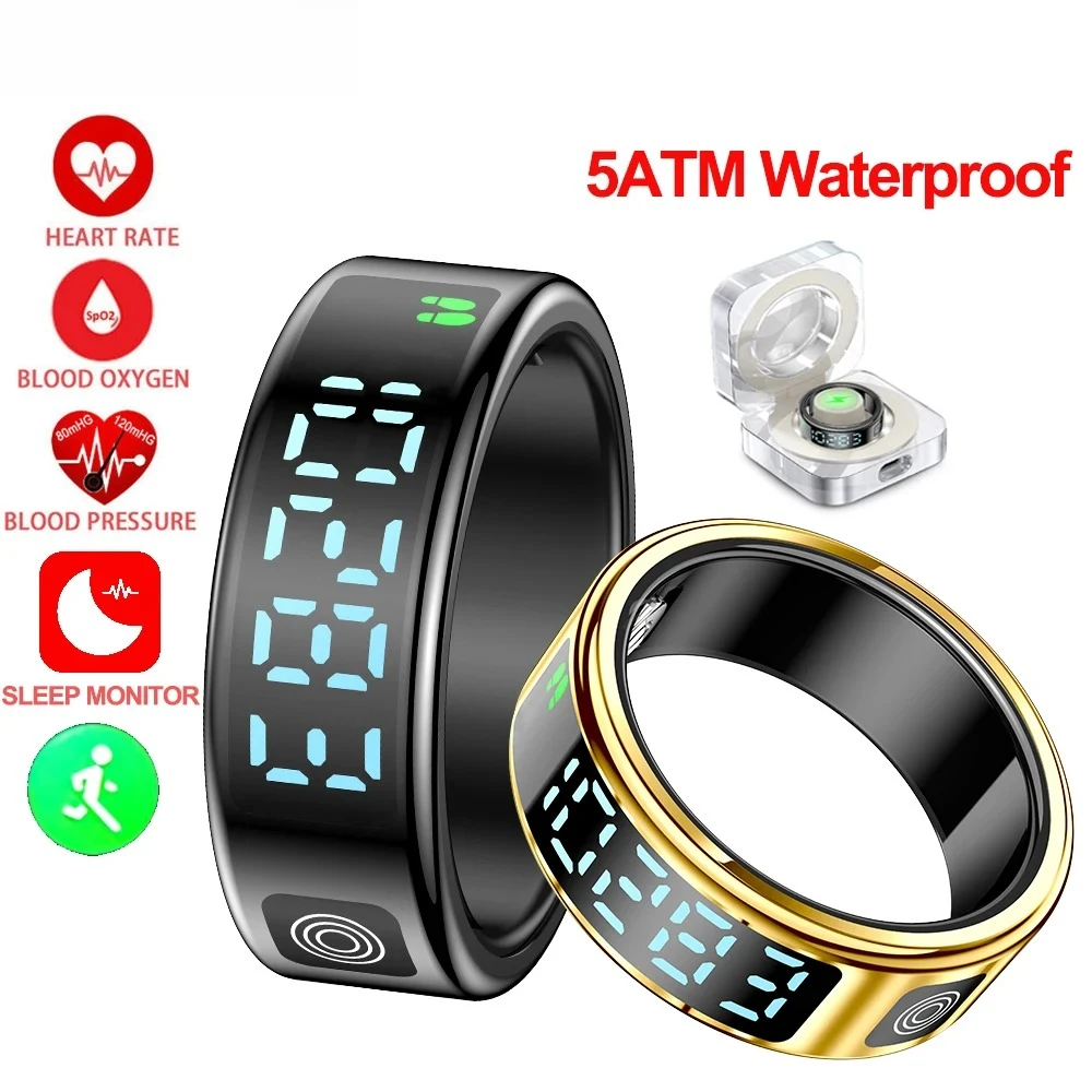 2025 New SR08 Smart Ring Men Women LED Display Screen Heart Rate Blood Oxygen Monitoring 5ATM Waterproof Multi Sports Modes Gift
2025 New SR08 Smart Ring Men Women LED Display Screen Heart Rate Blood Oxygen Monitoring 5ATM Waterproof Multi Sports Modes Gift