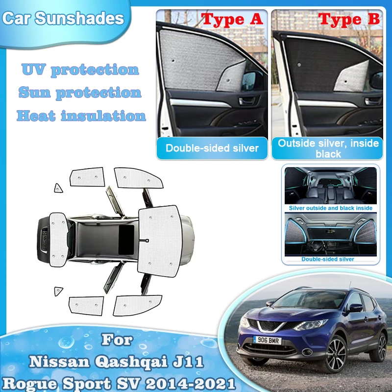 Car Sun Shade For Nissan Qashqai J11 Rogue Sport SV 2014-2021 Sunshades Windshield Side Window Curtain Covers Tools Accessories
Car Sun Shade For Nissan Qashqai J11 Rogue Sport SV 2014-2021 Sunshades Windshield Side Window Curtain Covers Tools Accessories