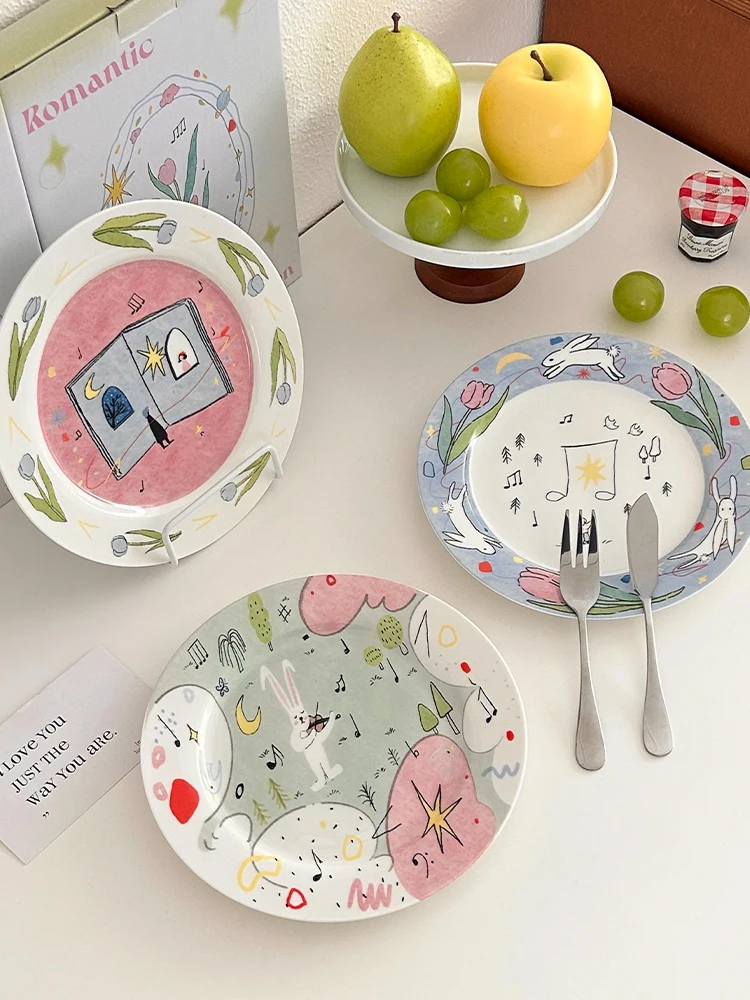 Instagram Shallow Flat Plate Cute Girl Heart Beautiful and Exquisite 8-inch Dessert Breakfast Plate Set Picnic Camping
Instagram Shallow Flat Plate Cute Girl Heart Beautiful and Exquisite 8-inch Dessert Breakfast Plate Set Picnic Camping