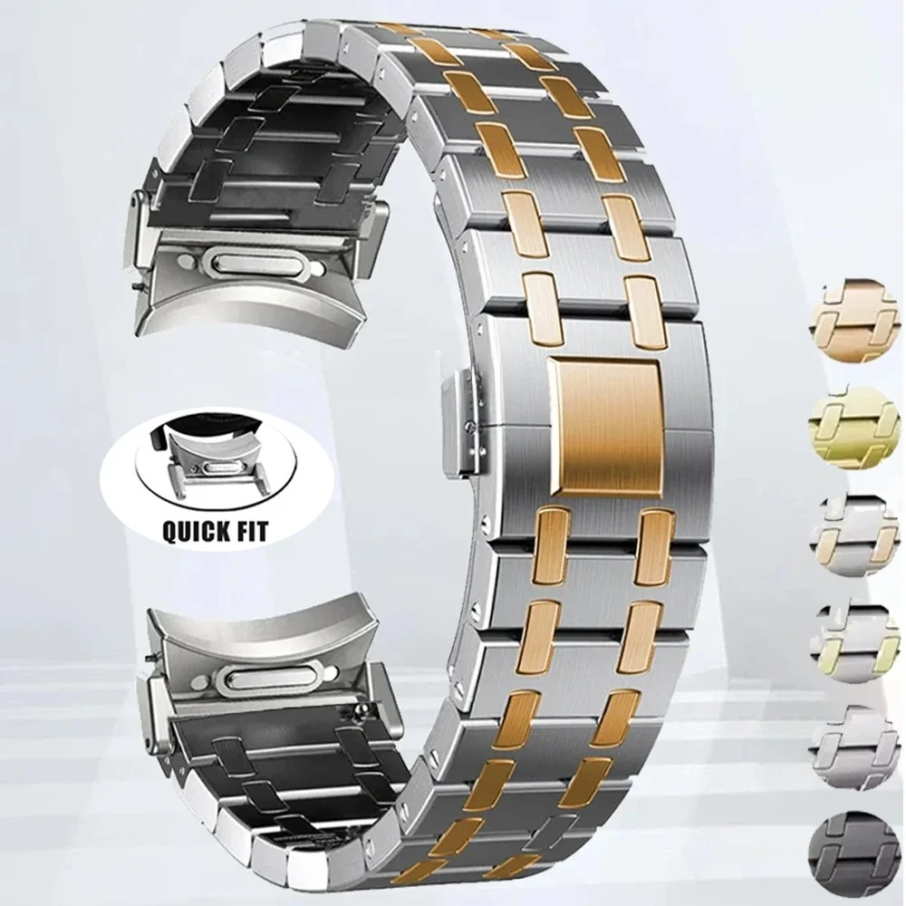 Luxury Quick Fit Strap for Samsung Galaxy Watch 7/6/5 40 44mm Stainless Steel Bracelet for GALAXY 4 6Classic 46 47mm No Gap Band
Luxury Quick Fit Strap for Samsung Galaxy Watch 7/6/5 40 44mm Stainless Steel Bracelet for GALAXY 4 6Classic 46 47mm No Gap Band